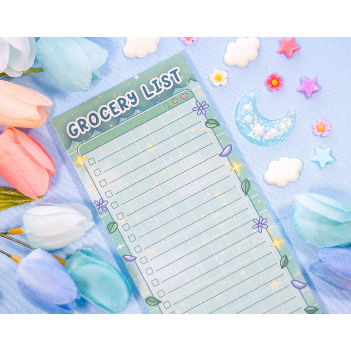 Botanical Bliss Grocery List Notepad - The Feral Market
