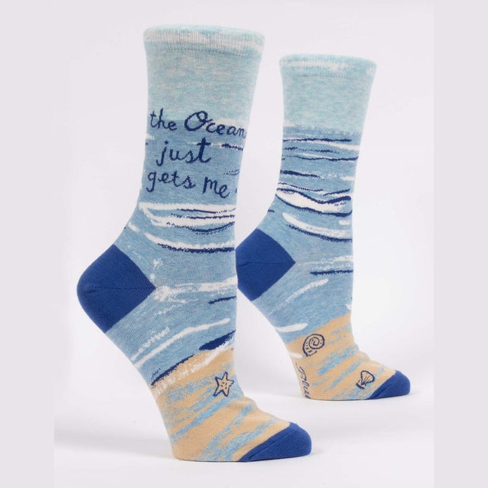 Ocean Gets Me Women’s Crew Socks