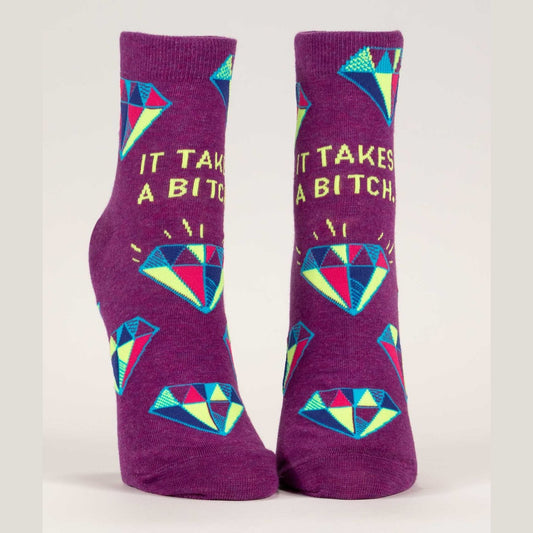 It Takes A Bitch Ankle Socks