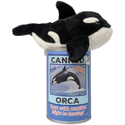 Finley the Canned Orca | Stuffed Animal Plush w/Jokes | Gift - The Feral Market