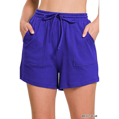 Cotton Drawstring Shorts