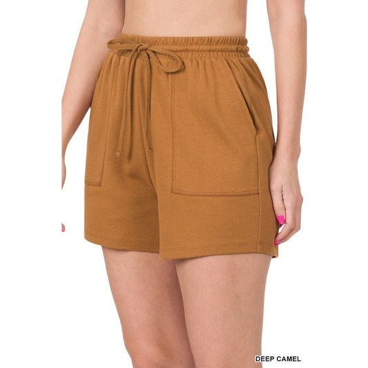 Cotton Drawstring Shorts