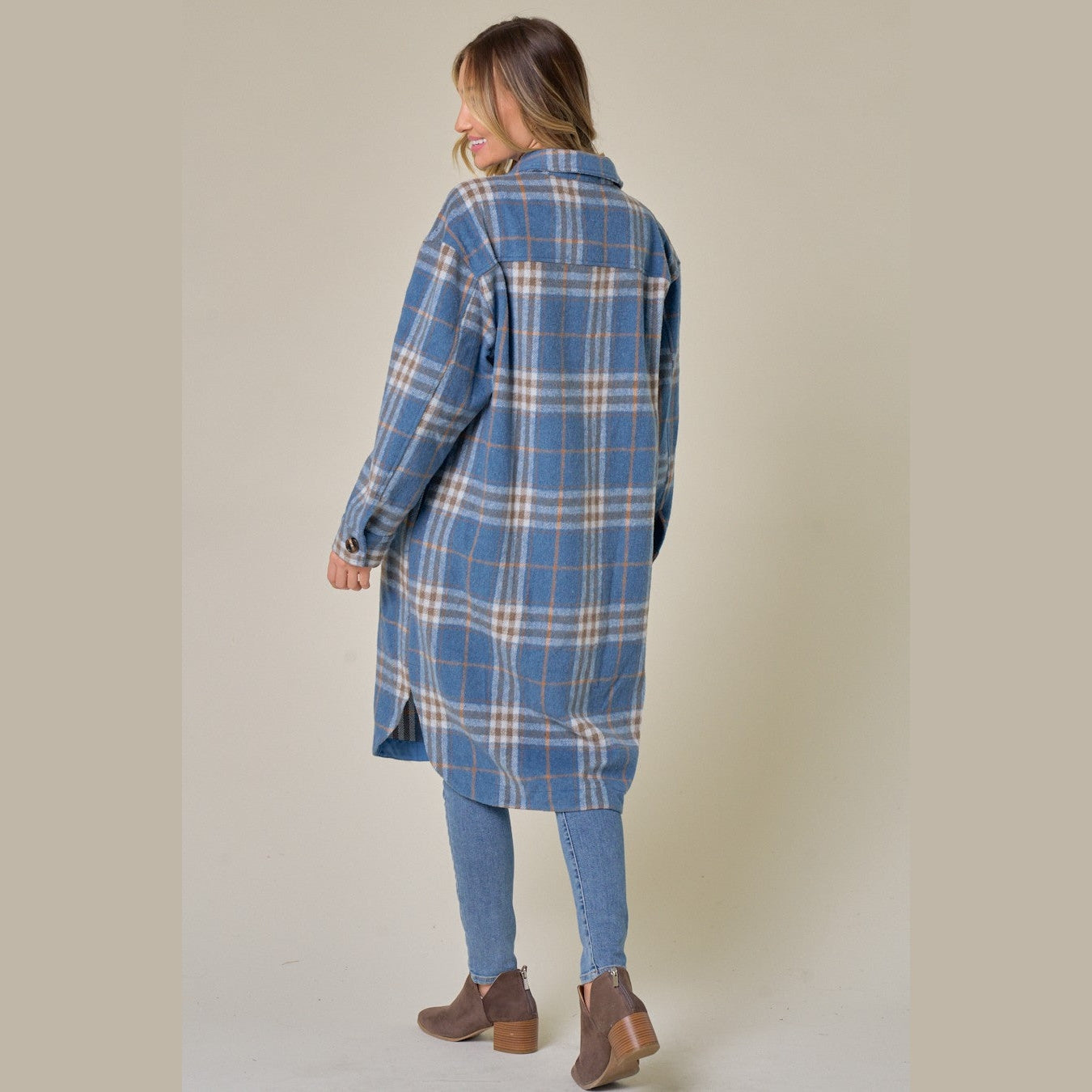 Molly Brushed Flannel Long Coat