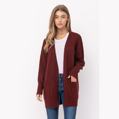 Cielo Open Front Mossy Cardigan