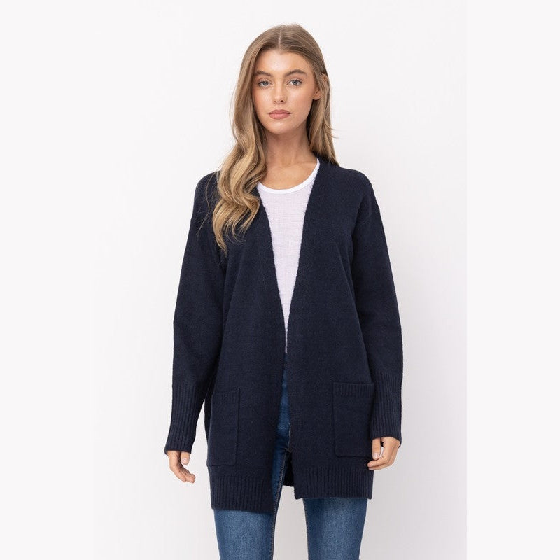 Cielo Open Front Mossy Cardigan