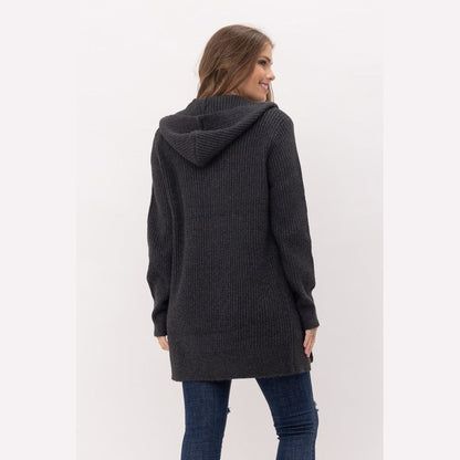 Cheza Chunky Oversized Hoodie Open Cardigan