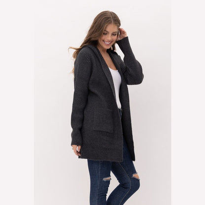 Cheza Chunky Oversized Hoodie Open Cardigan