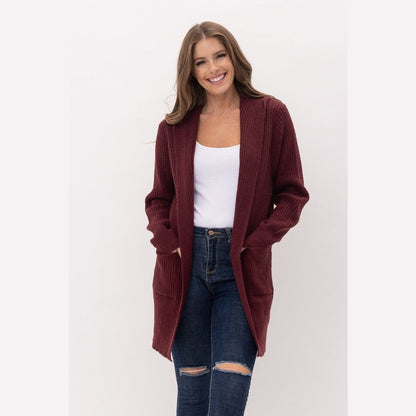 Cheza Chunky Oversized Hoodie Open Cardigan