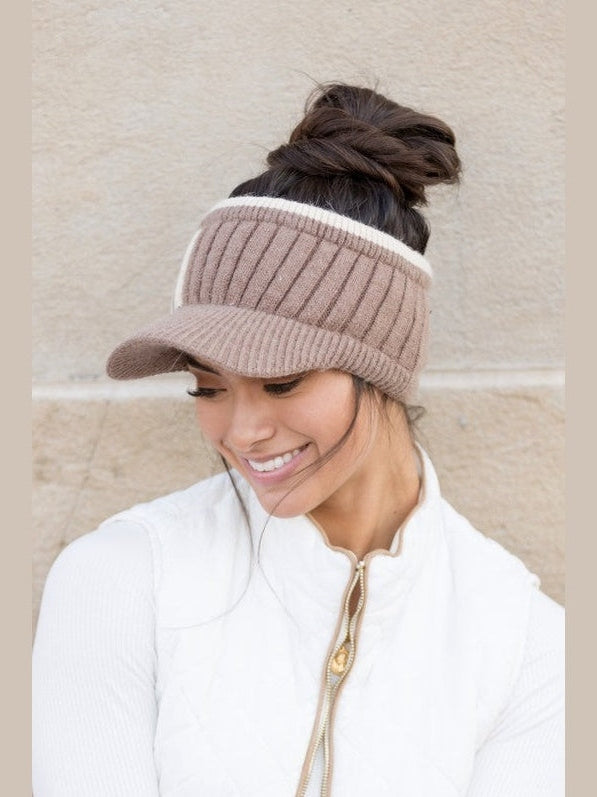 Knit Visor Headwrap