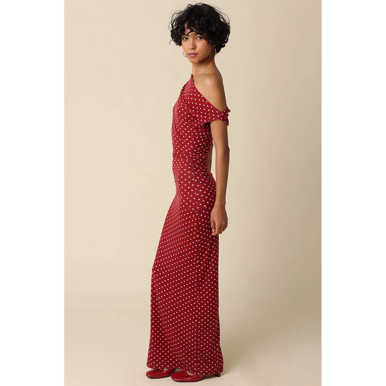 Camille Polka Dot Maxi Dress - The Feral Market