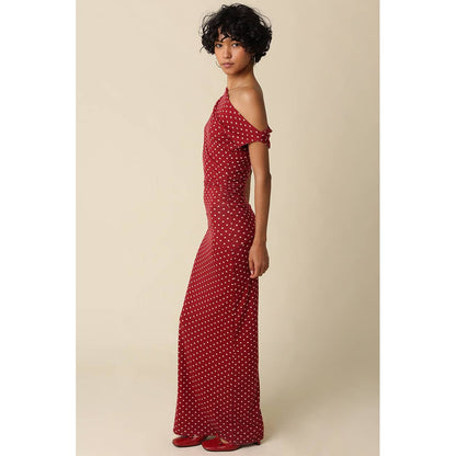 Camille Polka Dot Maxi Dress - The Feral Market