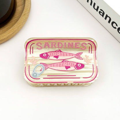 Sardine Can Hair Claw Clip, Creative Fish Tin Hair Clip - The Feral Market
