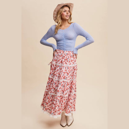 Textured Stretch Long-Sleeve Layering Top - The Feral Market