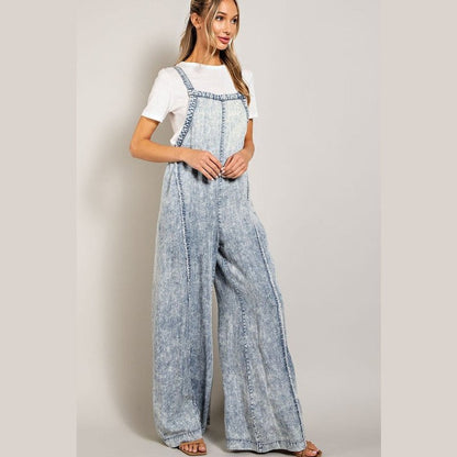 Denali Washed Tencel Jumpsuit Overalls