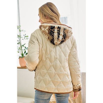 Sophie Quilted Teddy Mix Jacket