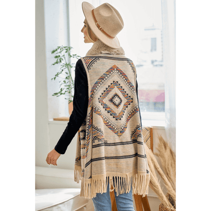 Tala Faux Fur Trim Cardigan Vest