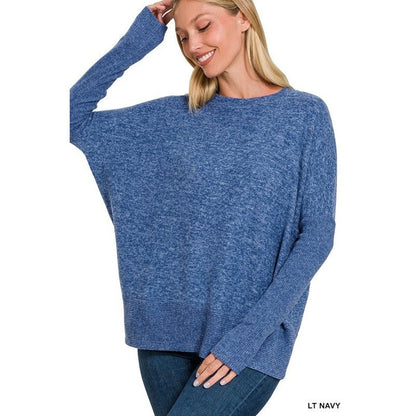 Brushed Melange Dolman Sweater