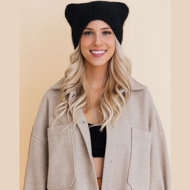 Cozy Cat Eared Style Beanie