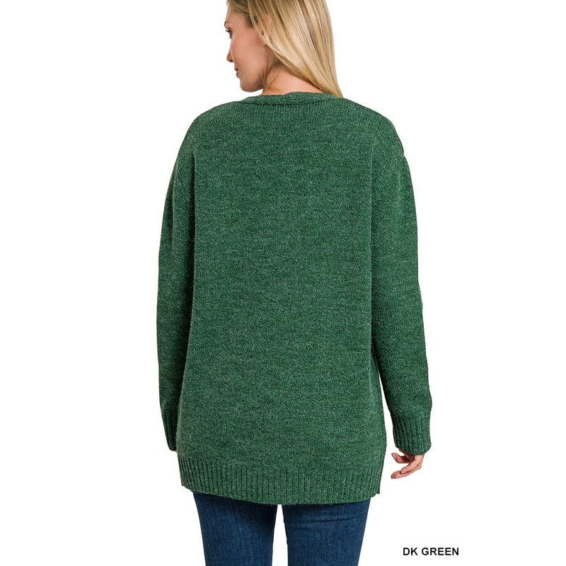 Open Front Sweater Cardigan