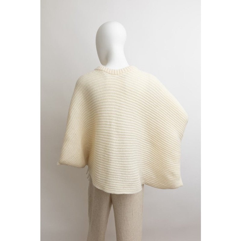 Urban Chic Ribbed Knit Sleeve Poncho