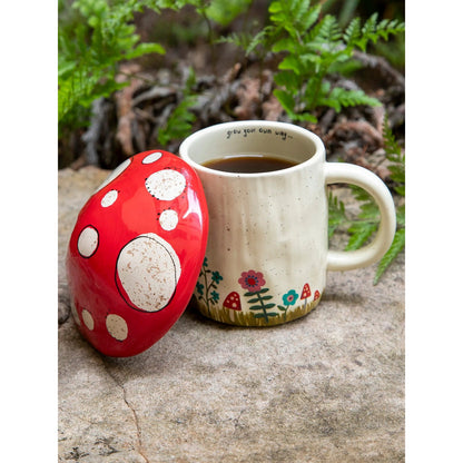 Lidded Mug - Mushroom