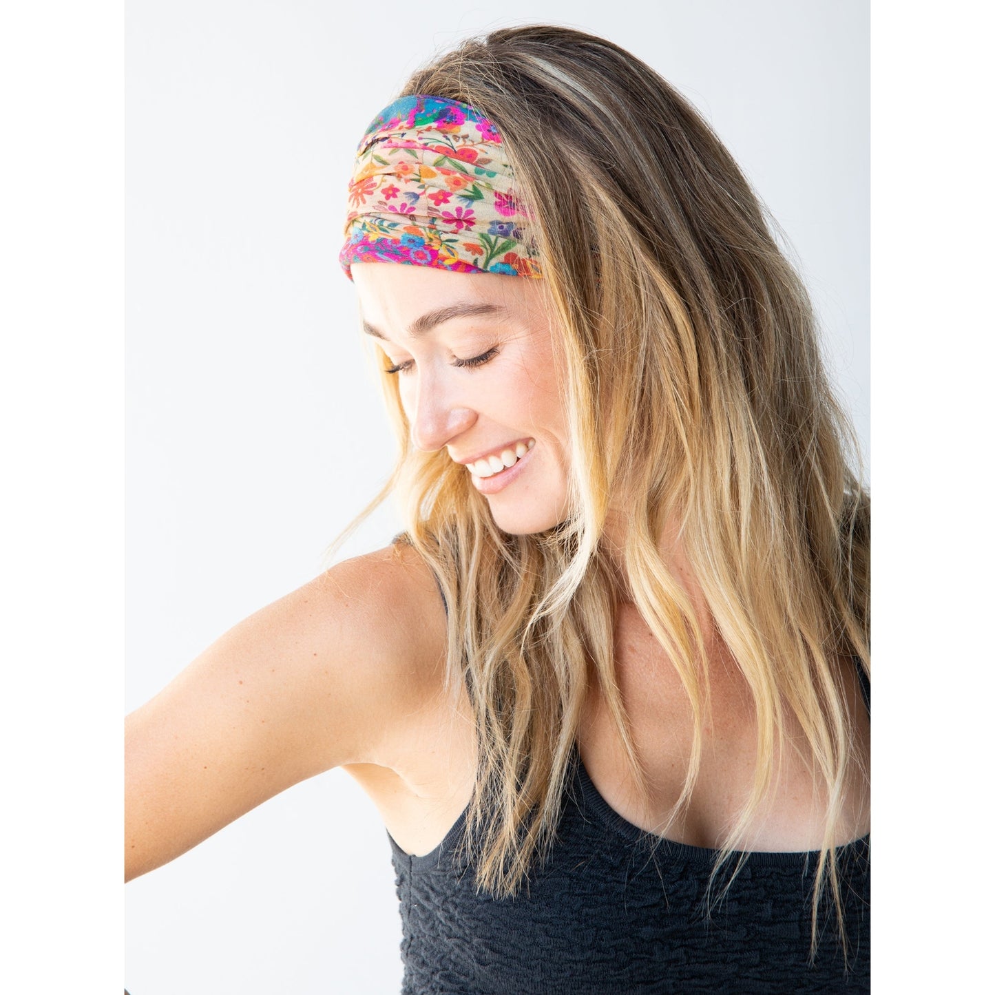 Full Boho Bandeau® Headband - Floral Border