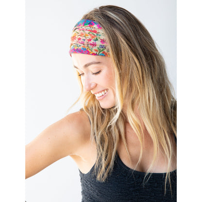 Full Boho Bandeau® Headband - Floral Border