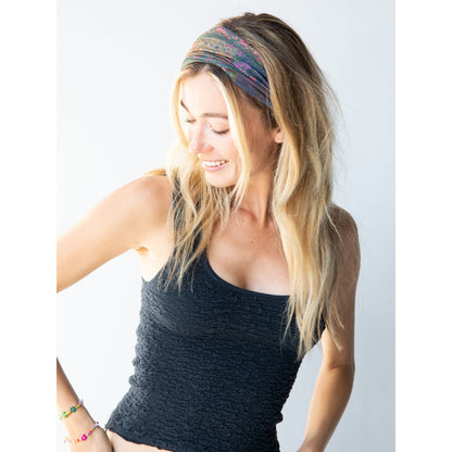 Full Boho Bandeau® Headband - Dark Patchwork