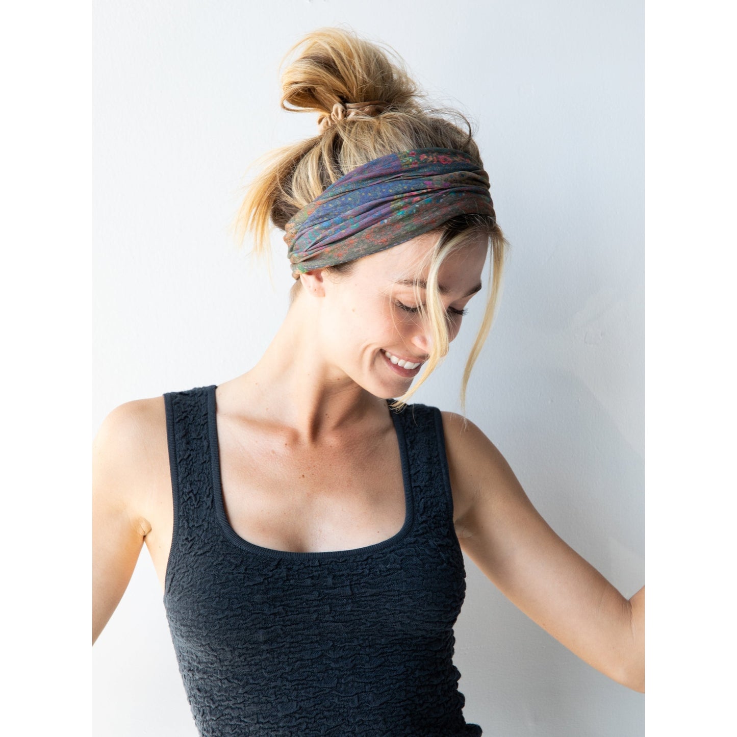 Full Boho Bandeau® Headband - Dark Patchwork