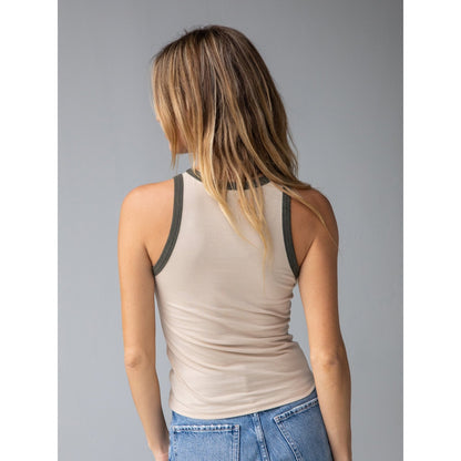 Ringer Tank Top - Waves