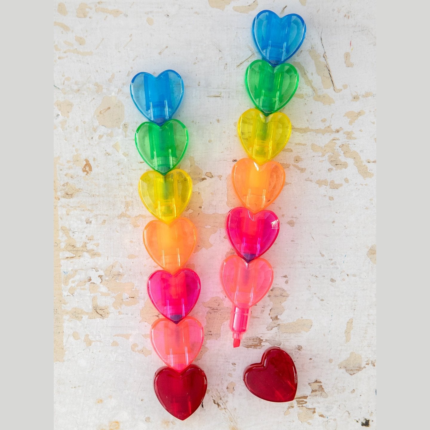 Stackable Heart Highlighters, Set of 2