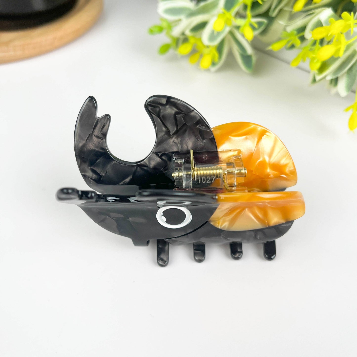 Beetle Acetate Claw Clip, Insect Hair Clip