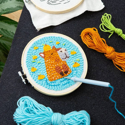 Capybara Punch Needle - The Feral Market