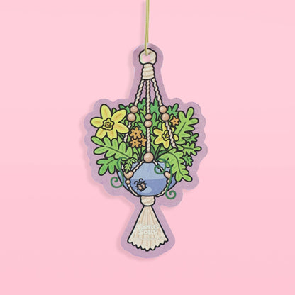 Macrame Planter, Plants, Car Decor, Cute, Air Freshener - The Feral Market