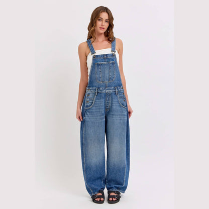 Mid-Waisted Barrel Overall [WV89597BR-M]