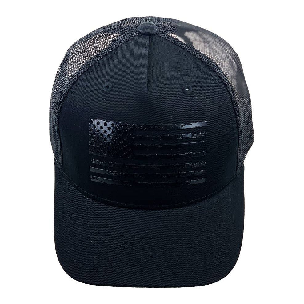 Flag Flat Uv Print Mesh Back American Flag Baseball Cap