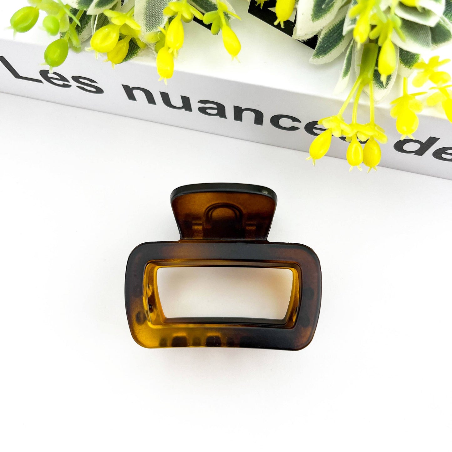 Square Thickened Hair Clip, Gradient Claw Clip