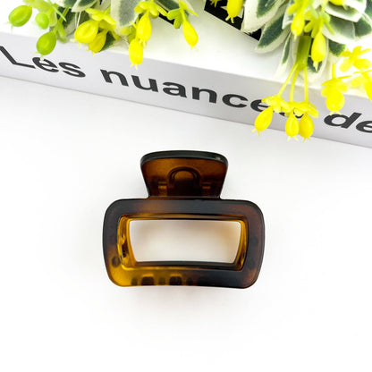 Square Thickened Hair Clip, Gradient Claw Clip