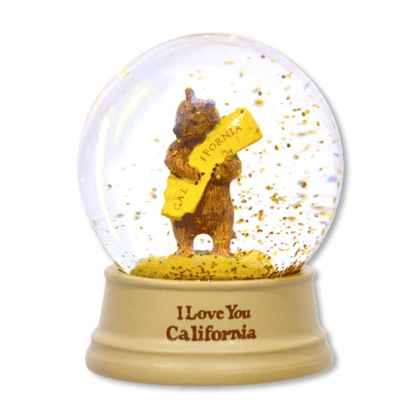 Mini CA Bear Hug Water Globe - The Feral Market