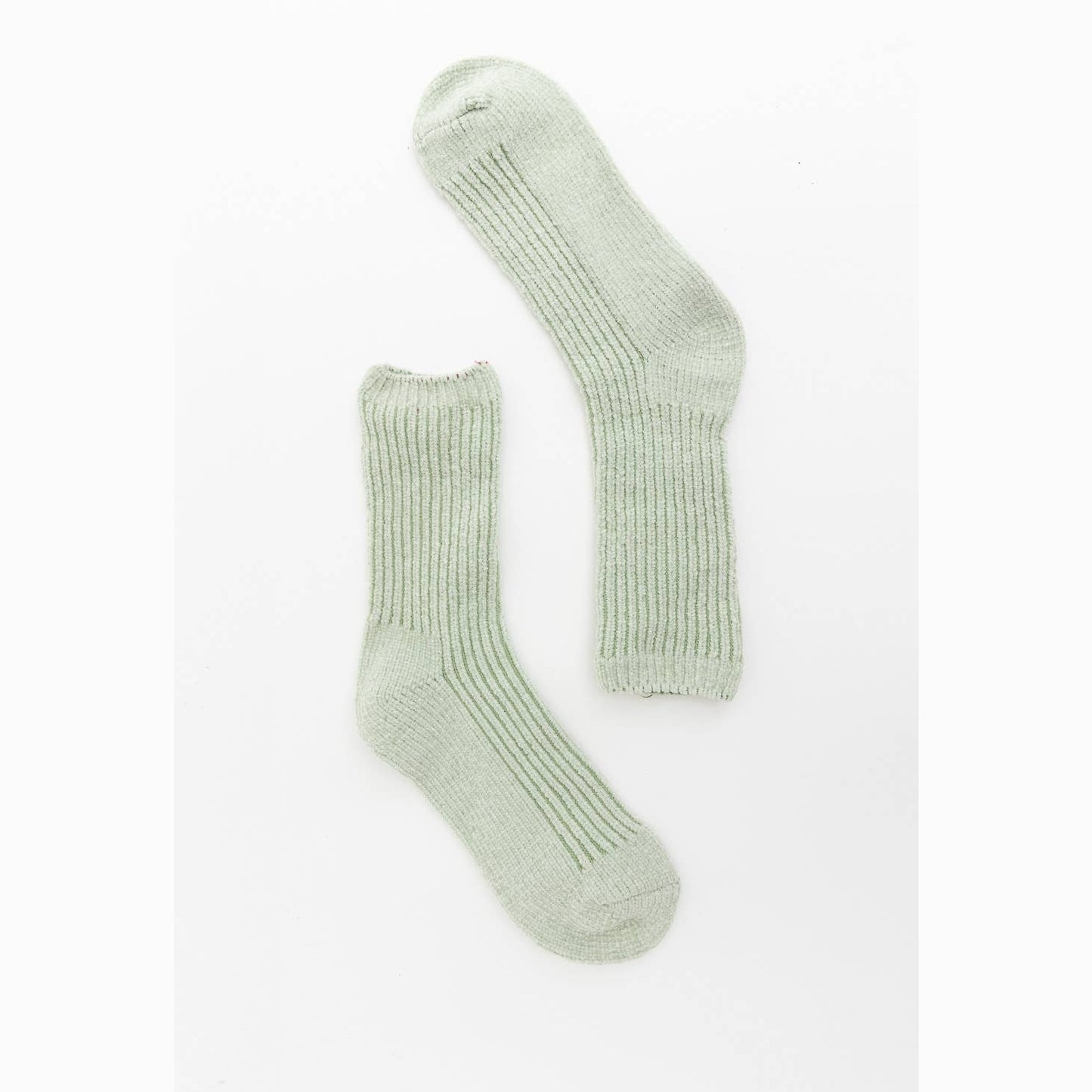 Cozy Hybrid Ribbed Crew Socks