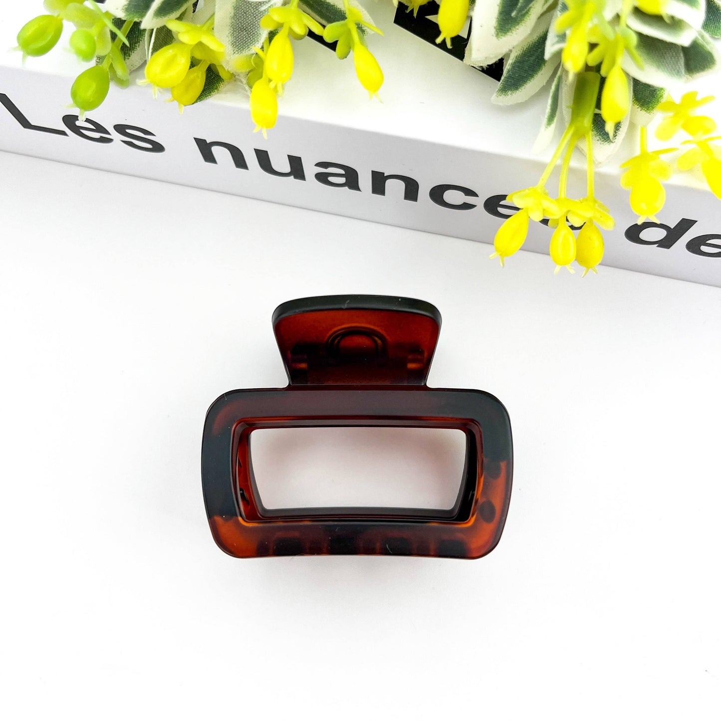 Square Thickened Hair Clip, Gradient Claw Clip