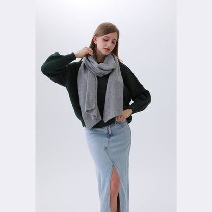 Solid Woven Bias-Cut Scarf - The Feral Market