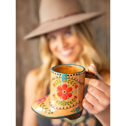 Folk Art Coffee Mug - Betty the Boot