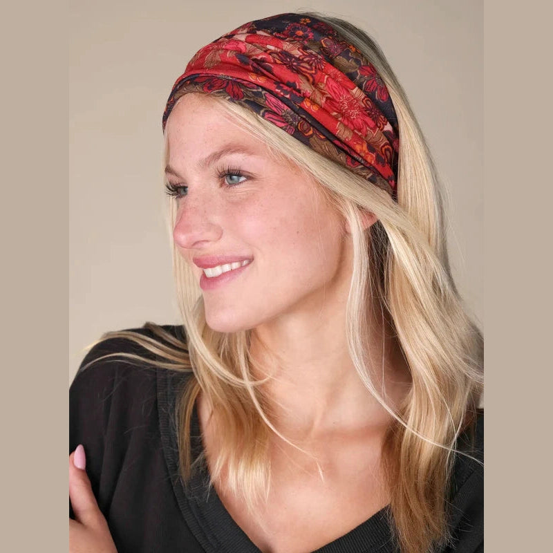 Full Boho Bandeau® Headband - Stella Blooms Tan