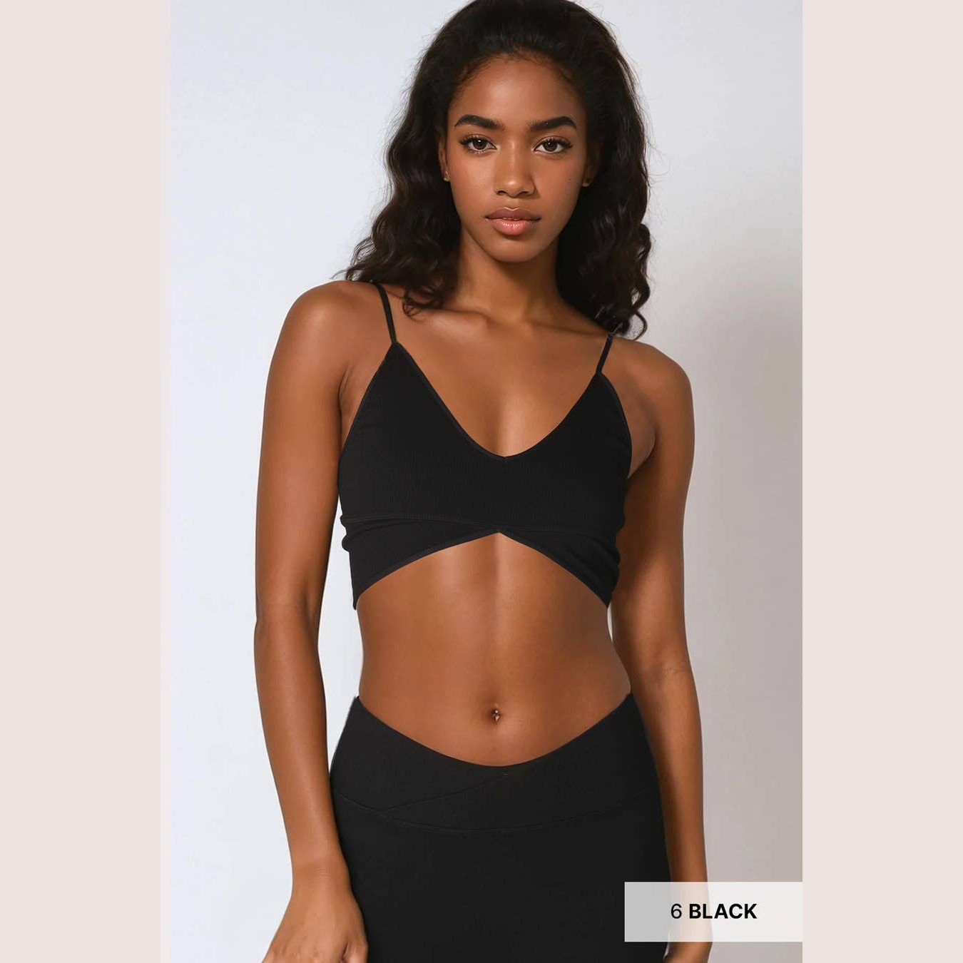 Ribbed Triangle Bralette