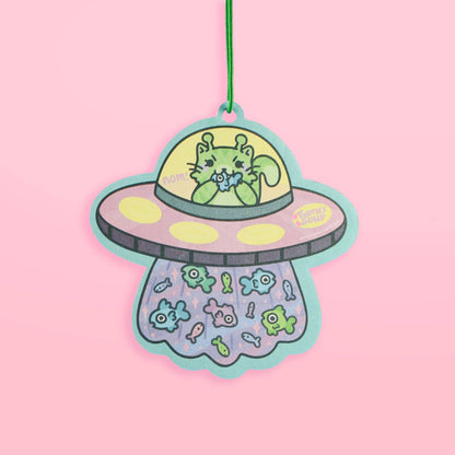 UFO Kitty, Cats, Alien, Car Decor, Cute, Air Freshener