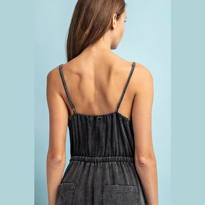 Lana Washed Cinch Jumpsuit Overalls