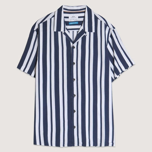 Mix Stripe Camp Shirt