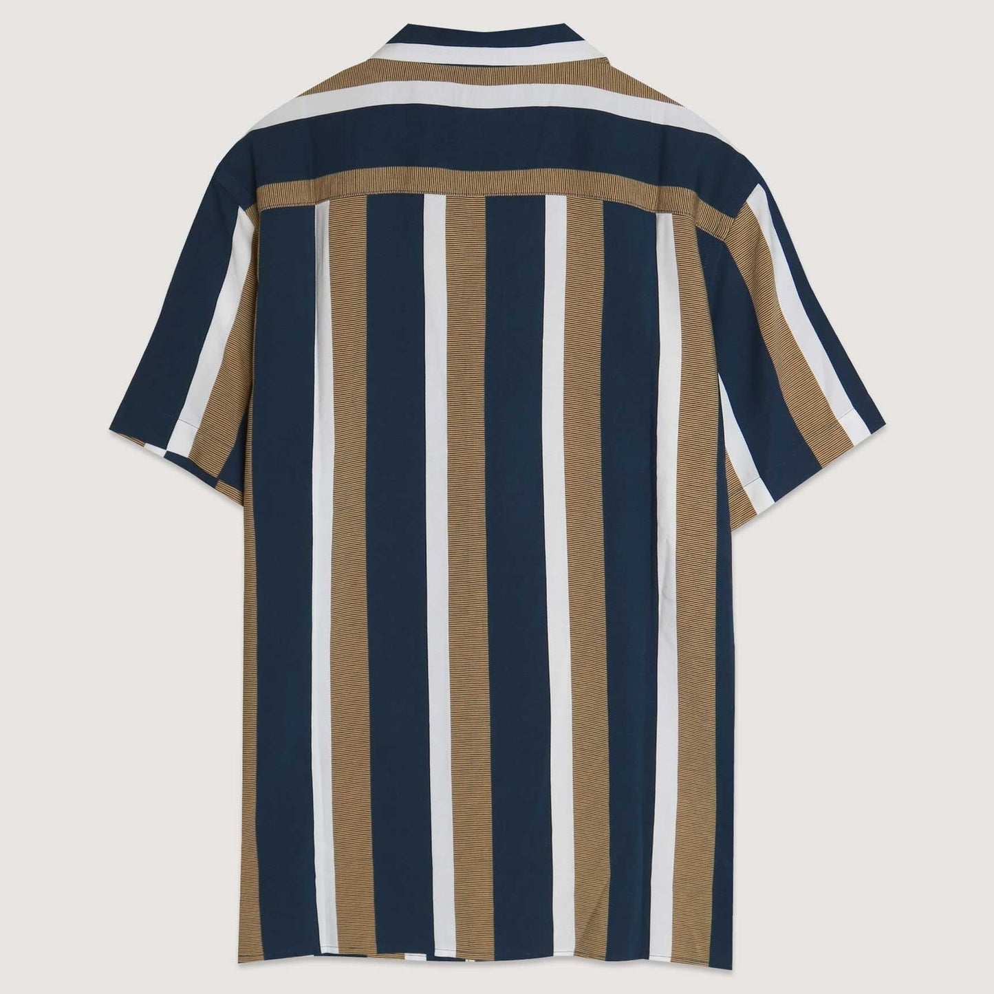 Striped Rayon Camp Shirt