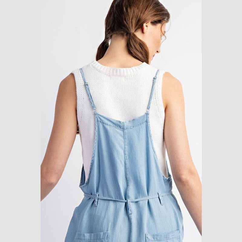 Twyla Mineral Washed Button Down Jumpsuit Overalls